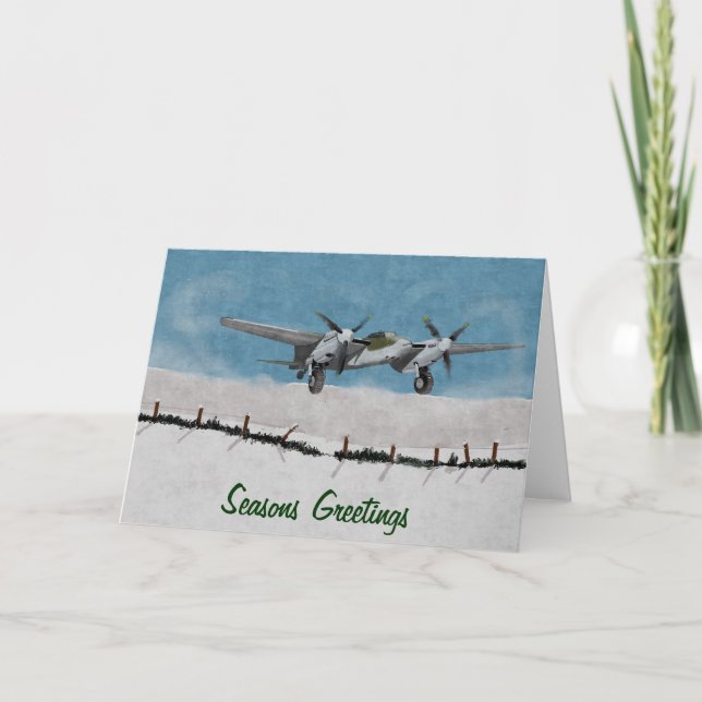 Christmas aviation greetings cards (Front)