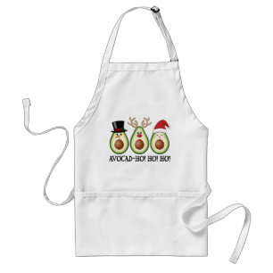 Christmas Avocado Frosty, Rudolph, and Santa Standard Apron