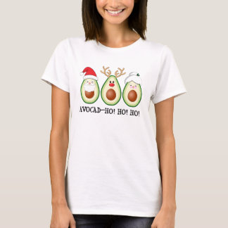 Christmas Avocado Santa, Rudolph, & Mrs. Claus T-Shirt