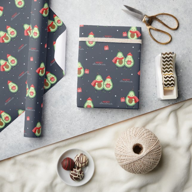 Christmas Avocado Wrapping Paper (Crafts)