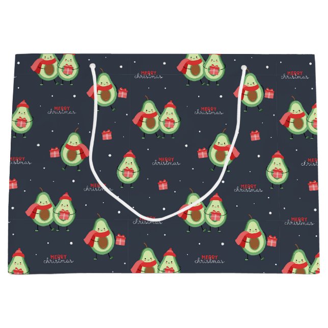 Christmas Avocados Gift Bag (Front)