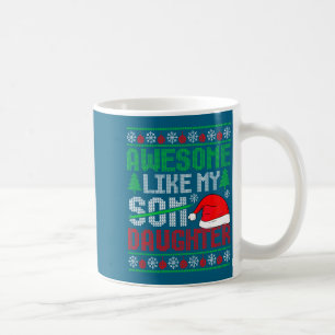 Christmas Awesome Like My Daughter Santa Hat Ugly  Coffee Mug
