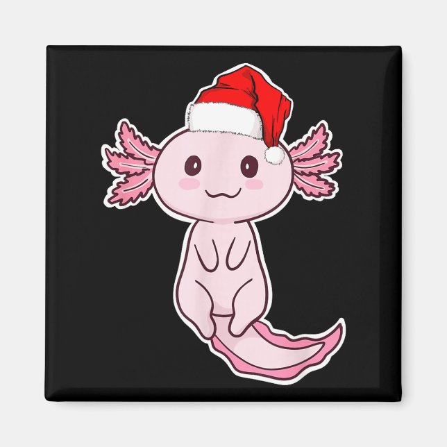 Christmas Axolotl  Magnet (Front)