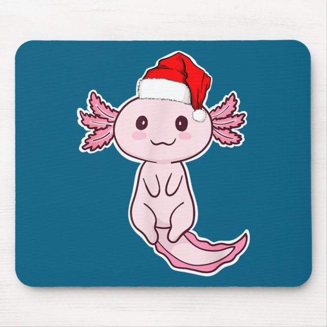 Christmas Axolotl  Mouse Mat (Front)