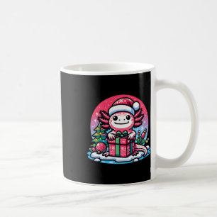 Christmas Axolotl Santa Hat Boy Girl Kids Xmas Axo Coffee Mug