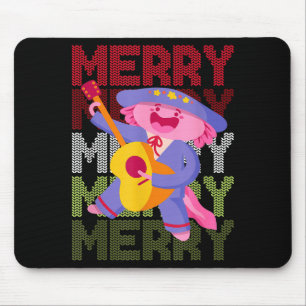 Christmas Axolotl Ugly Sweater Funny Christmas Sno Mouse Mat