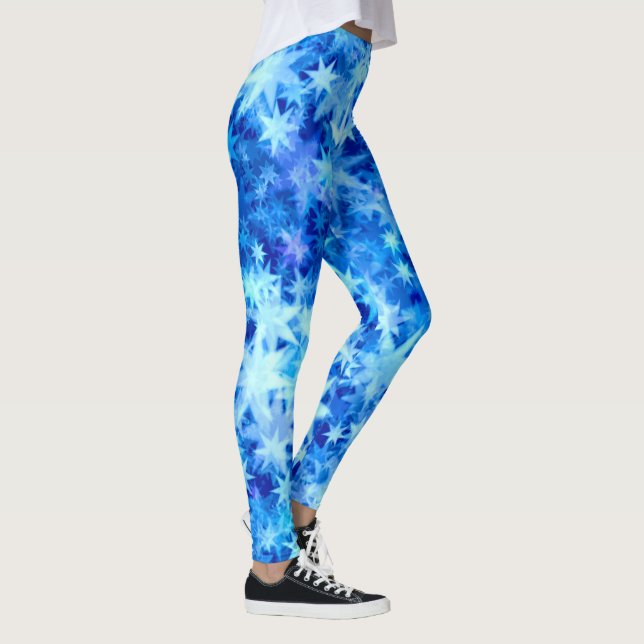 Christmas Azure Horizon Leggings (Right)