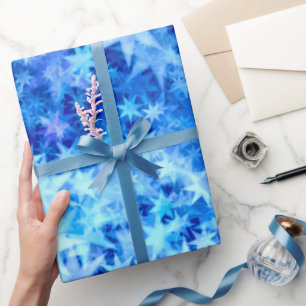 Christmas Azure Horizon Wrapping Paper