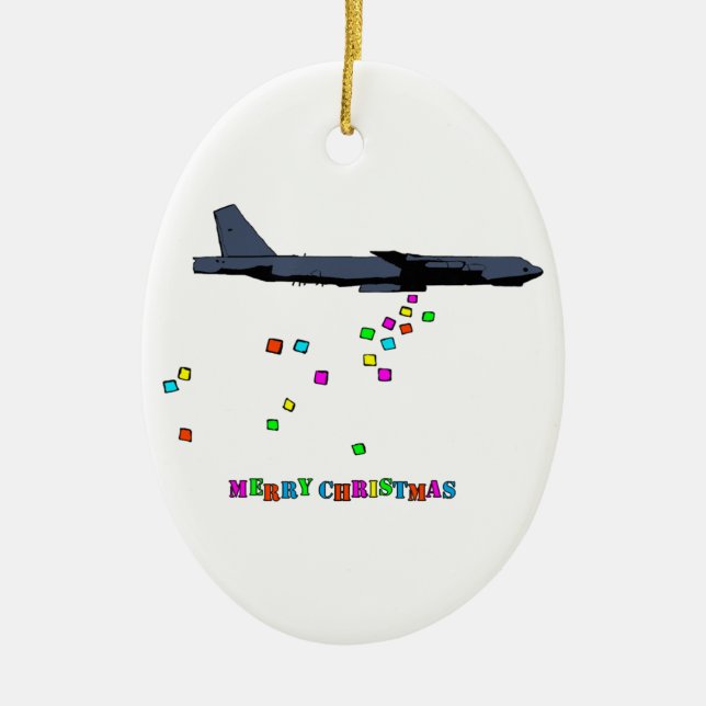 Christmas - B-52 Gifting - Ceramic Tree Decoration (Front)