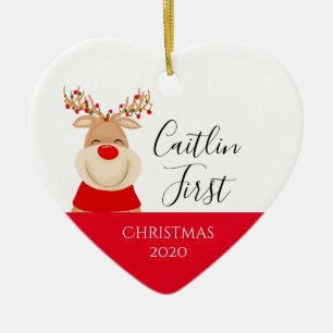 Christmas baby, 1st christmas new baby, ceramic tree decoration