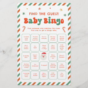 Christmas Baby Bingo Find the Guest Game