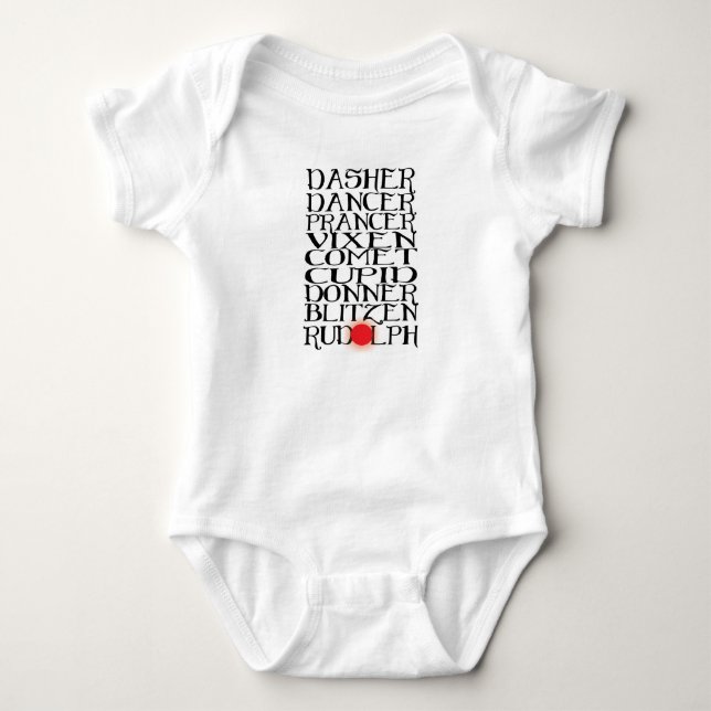 Christmas Baby Bodysuit (Front)