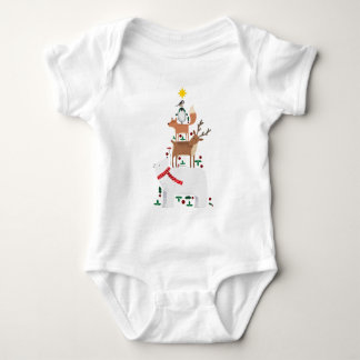 Christmas baby bodysuit cute animals polar bear