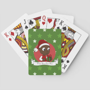 Christmas baby cartoon playing cards