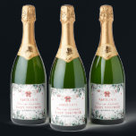 Christmas Baby Clothes Merry Little Baby Shower Sparkling Wine Label<br><div class="desc">The Christmas Baby Clothes Merry Little Baby Shower Sparkling Wine Label is a delightful way to add festive charm to your holiday baby shower. Featuring adorable Christmas baby clothes and seasonal accents, this label transforms sparkling wine bottles into stylish decor or memorable party favours. Perfect for toasts or as part...</div>