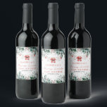 Christmas Baby Clothes Merry Little Baby Shower Wine Label<br><div class="desc">The Christmas Baby Clothes Merry Little Baby Shower Wine Label is a delightful way to add festive charm to your holiday baby shower. Featuring adorable baby clothes with Christmas accents and a cosy seasonal design, this label is perfect for dressing up wine bottles to match your celebration theme. Whether used...</div>