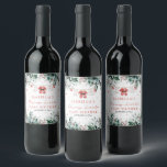 Christmas Baby Clothes Merry Little Baby Shower Wine Label<br><div class="desc">The Christmas Baby Clothes Merry Little Baby Shower Wine Label is a delightful way to add festive charm to your holiday baby shower. Featuring adorable baby clothes with Christmas accents and a cosy seasonal design, this label is perfect for dressing up wine bottles to match your celebration theme. Whether used...</div>