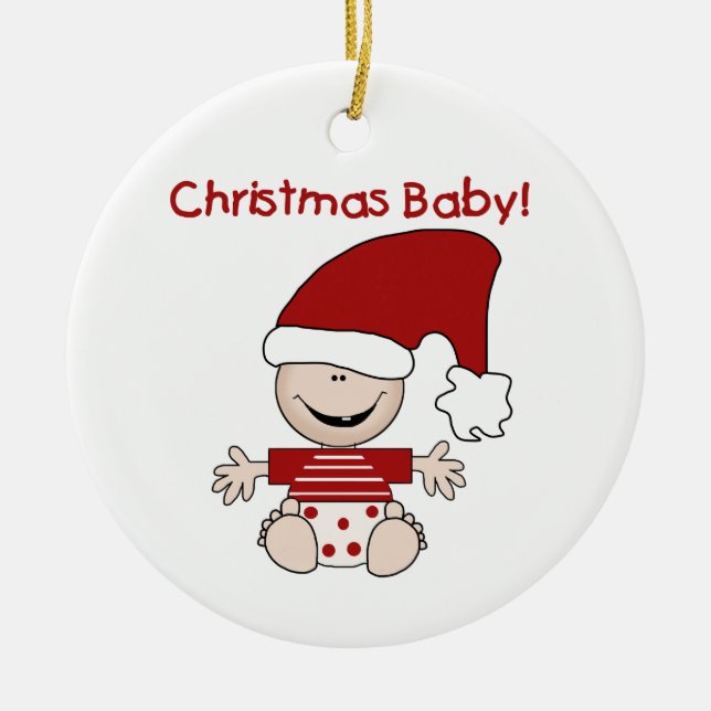 Christmas Baby Customised Ornament (Front)