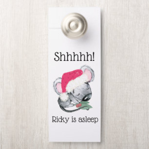 Christmas Baby is Sleeping Door Hanger