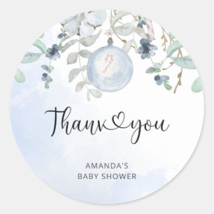 Christmas Baby it's cold outside Classic Round Sticker