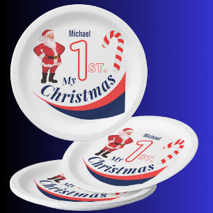  Christmas Baby "My 1st Christmas" Paper Plate