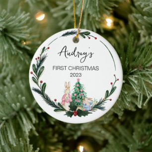 Christmas Baby Name Ornament