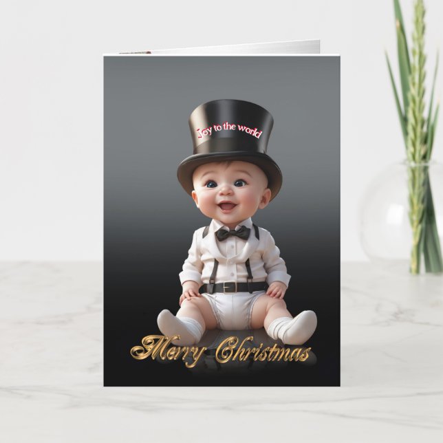 Christmas baby New year Holiday Card (Front)