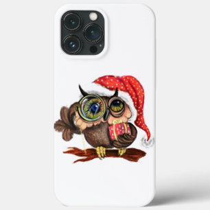 Christmas Baby Owl with Gift iPhone 13 Pro Max Case