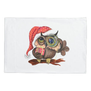 Christmas Baby Owl with Gift Pillow Case
