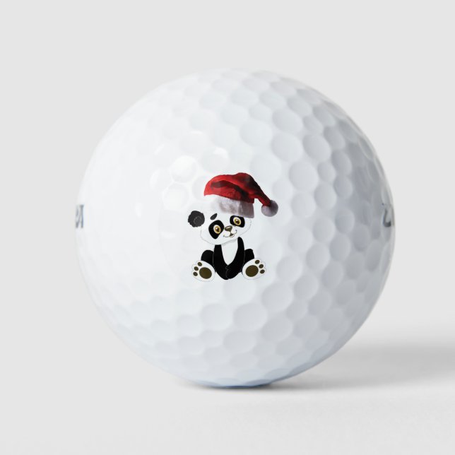 christmas baby panda bear golf balls (Front)