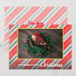 Christmas Baby Photo Birth Announcements