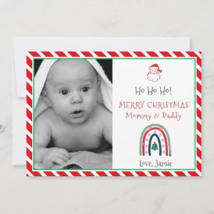Christmas Baby Photo For Mum Dad Holiday Card