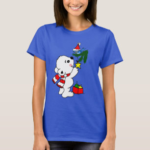 Christmas Baby Polar Bear Hanging Ornament T-Shirt