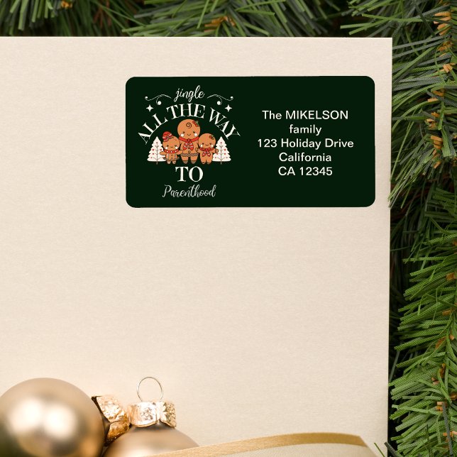 Christmas Baby Pregnancy Announcement Label (Creator Uploaded)