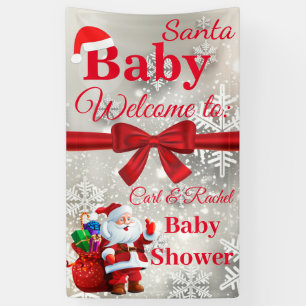 Christmas Baby Shower Banner