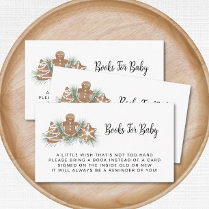 Christmas Baby Shower Book Request Enclosure Card
