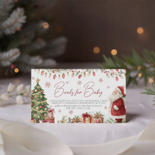 Christmas Baby Shower Books for Baby Card