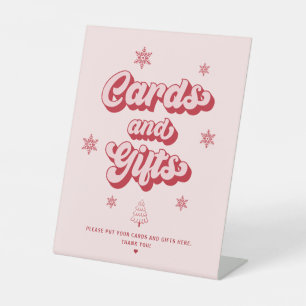  Christmas Baby Shower Cards and Gifts  Pedestal Sign