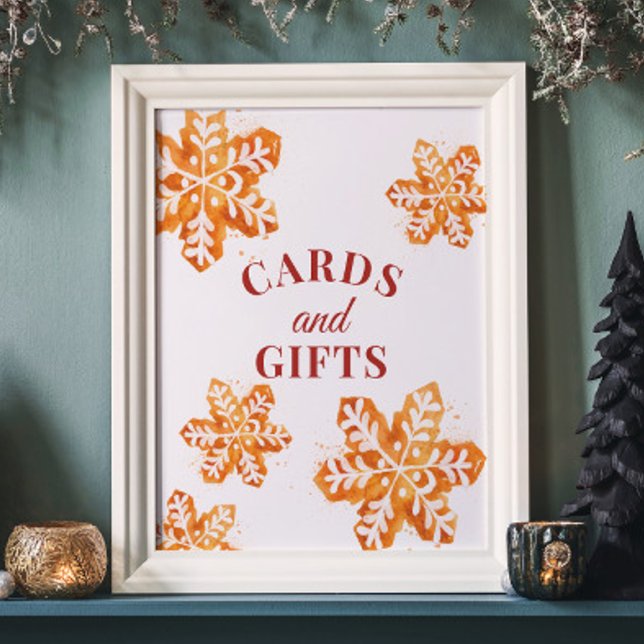 Christmas Baby Shower Cards and Gifts Sign (Creator Uploaded)