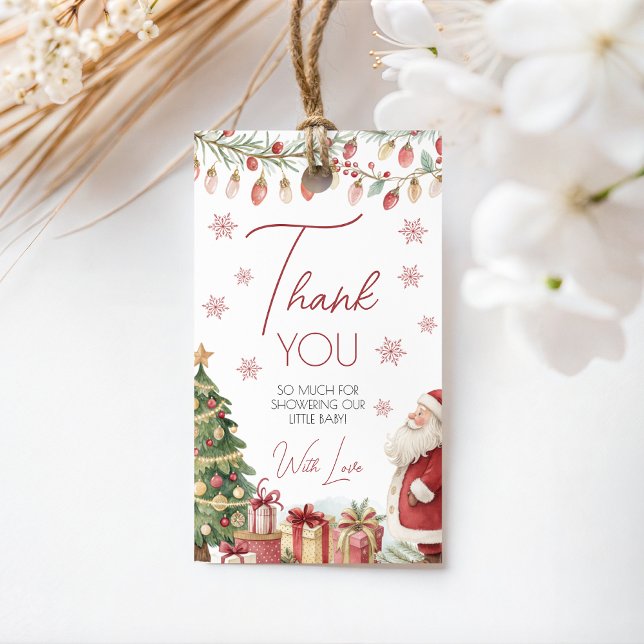 Christmas Baby Shower Favor Tag (Creator Uploaded)