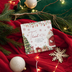 Christmas Baby Shower Favor Tag