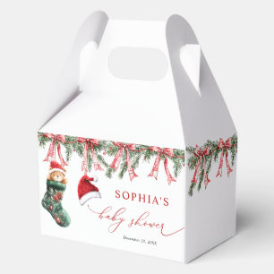 Christmas Baby Shower Favour Box