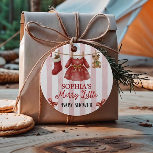 Christmas Baby Shower  Favour Tags (Creator Uploaded)
