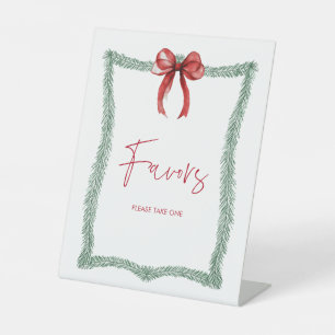 Christmas Baby Shower Favours Sign