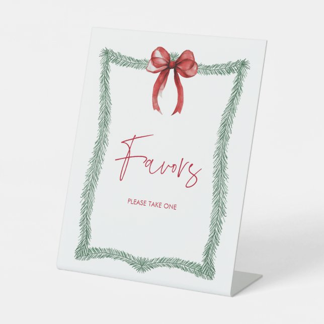 Christmas Baby Shower Favours Sign (Front)
