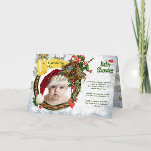 Christmas Baby Shower Invitation