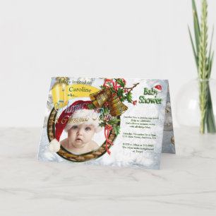 Christmas Baby Shower Invitation