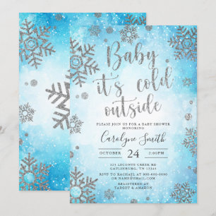 Christmas Baby shower invitation