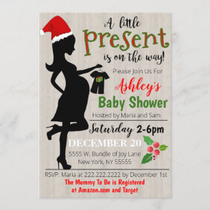 Christmas Baby Shower Invitation