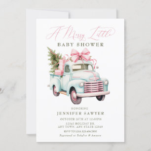 Christmas Baby Shower Invitation